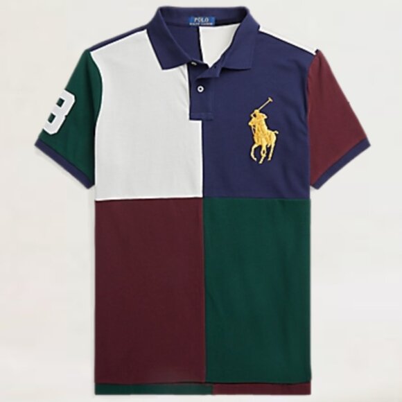 Polo Ralph Lauren Mens Custom Slim Fit Big Pony Mesh Polo Shirt Sz XL Preppy Lux - Picture 1 of 13